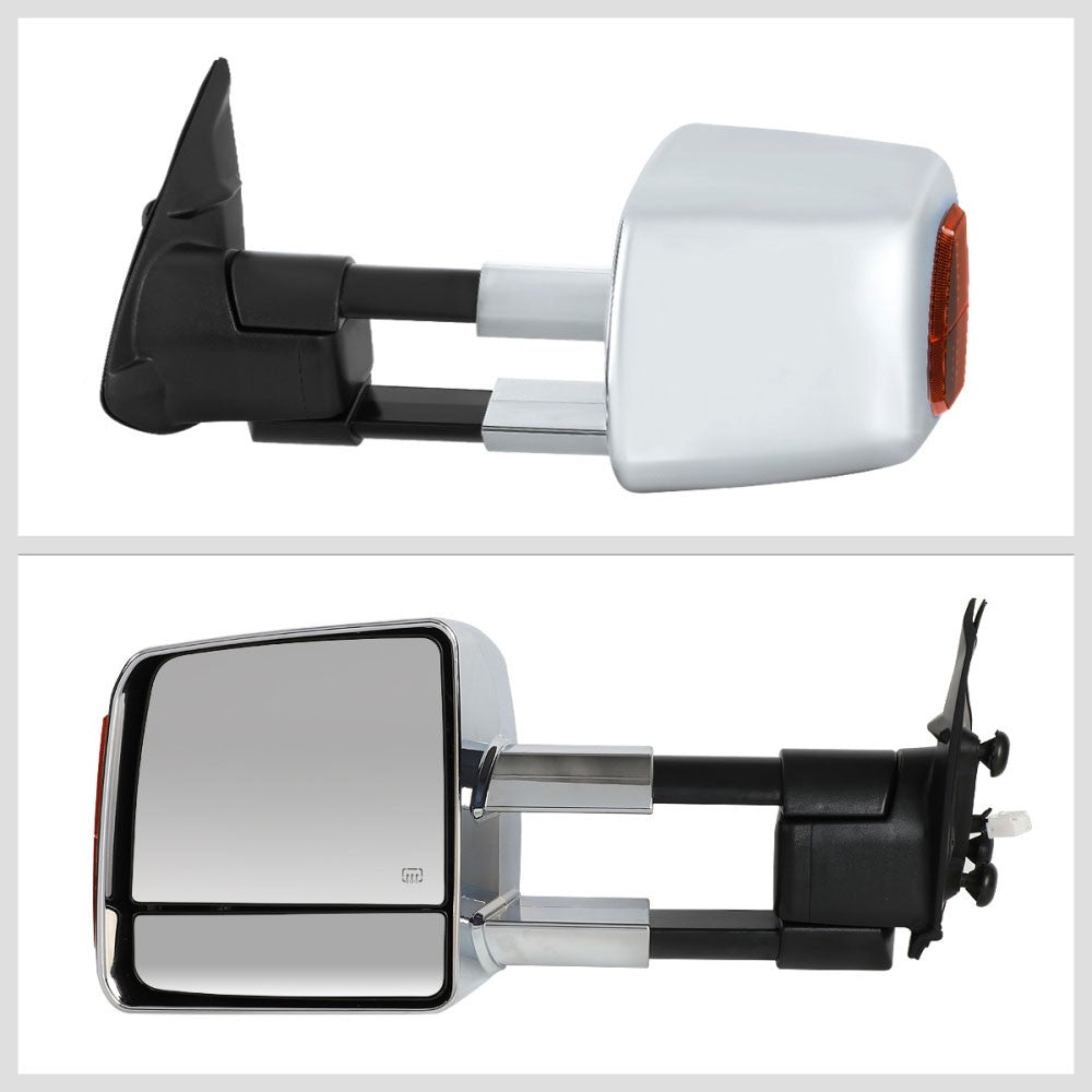 Amber LED Chrome Powered Side View Mirror Assembly 16-19 Tacoma N300 BFC-SVMIR-070-T999-CH-AM