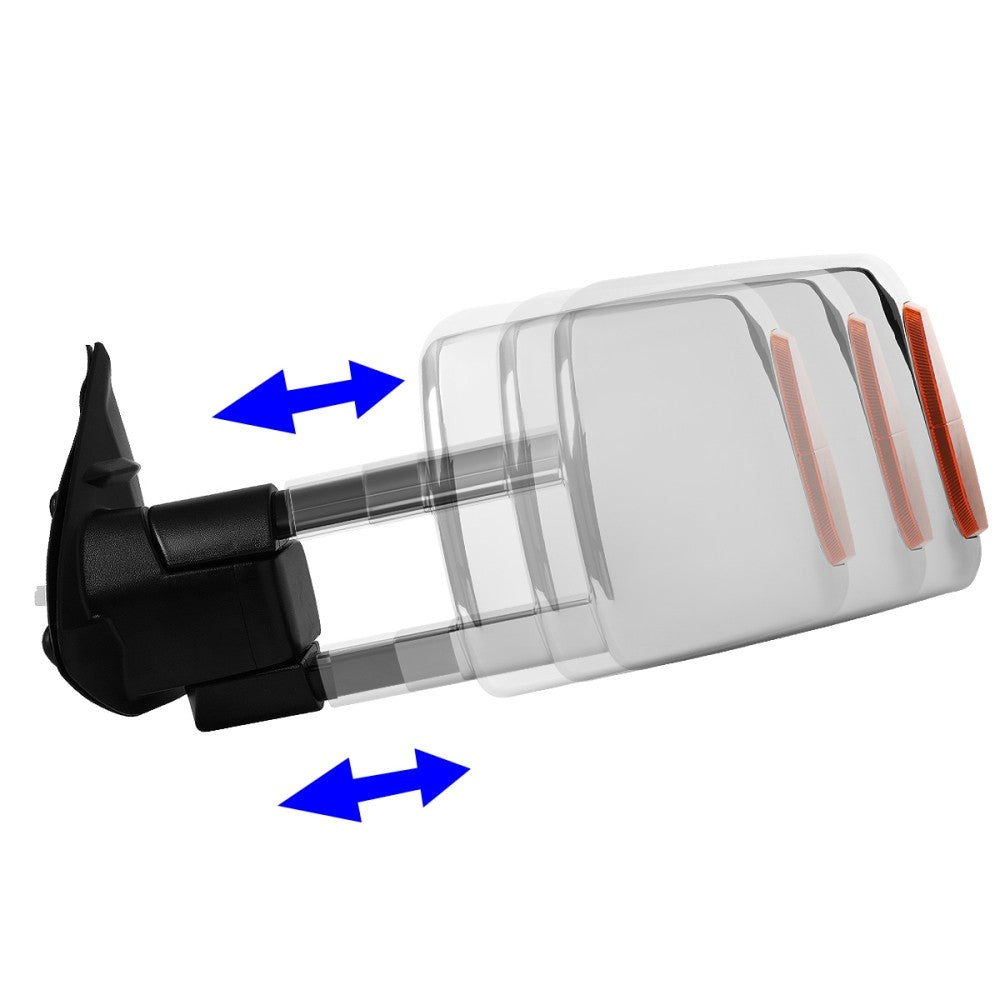 Amber LED Chrome Powered Side View Mirror Assembly 16-19 Tacoma N300 BFC-SVMIR-070-T999-CH-AM