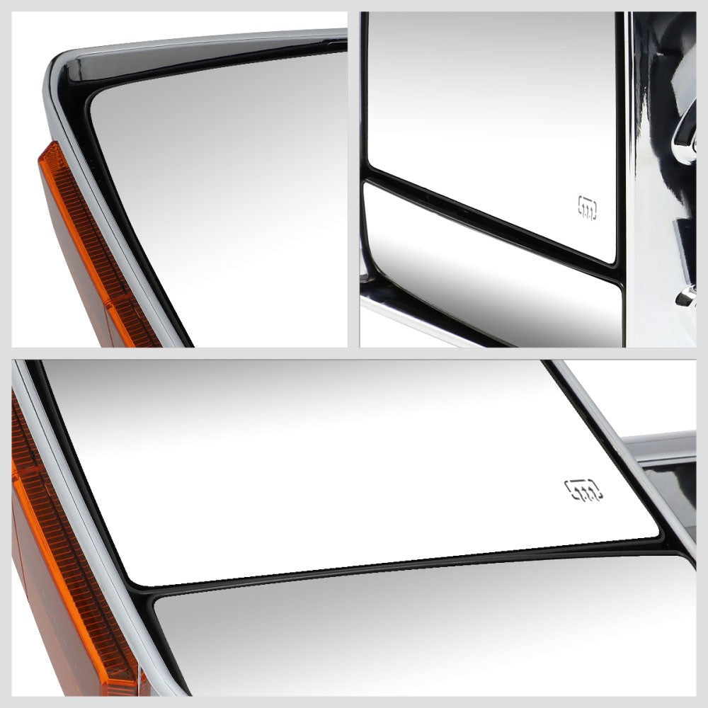 Amber LED Chrome Powered Side View Mirror Assembly 16-19 Tacoma N300 BFC-SVMIR-070-T999-CH-AM