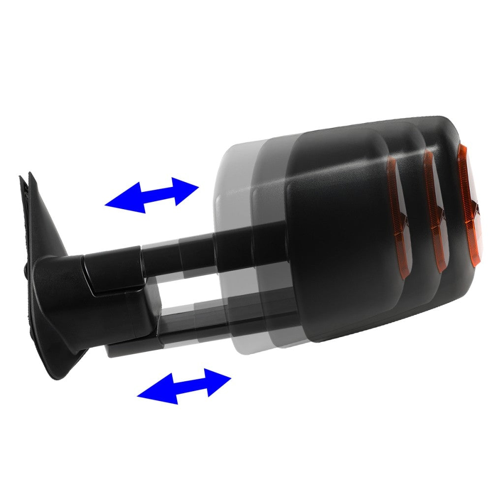 Amber LED Black Powered Side View Mirror Assembly 05-15 Tacoma BFC-SVMIR-071-T888-BK-AM