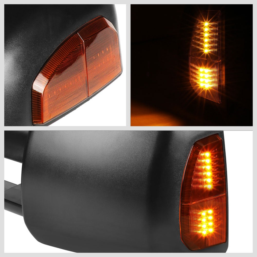 Amber LED Black Powered Side View Mirror Assembly 05-15 Tacoma BFC-SVMIR-071-T888-BK-AM