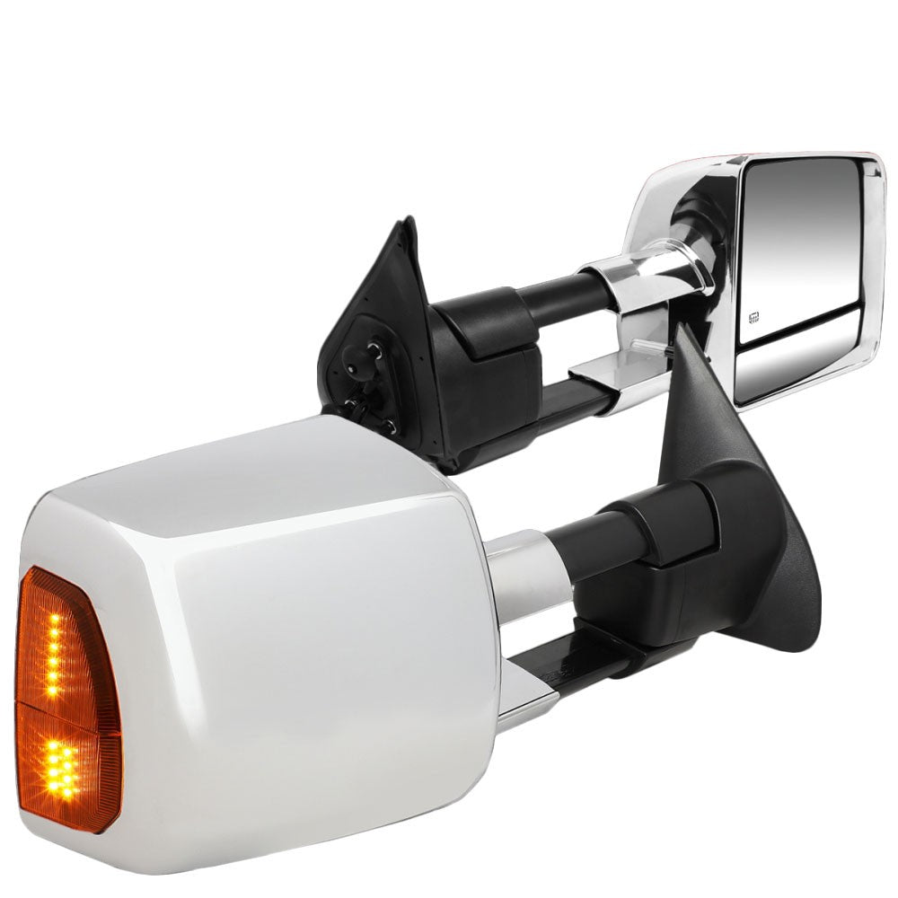 Amber LED Chrome Powered Side View Mirror Assembly 05-15 Tacoma BFC-SVMIR-071-T999-CH-AM
