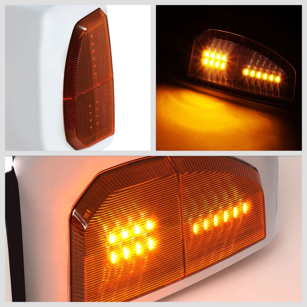 Amber LED Chrome Powered Side View Mirror Assembly 05-15 Tacoma BFC-SVMIR-071-T999-CH-AM