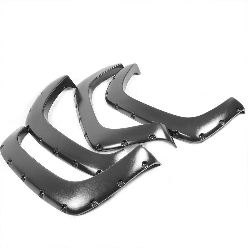 Matte BlackPocket-Rivet Wheel Fender Flares For 92-99 Yukon 2Dr 96"/78" Bed-Exterior-BuildFastCar