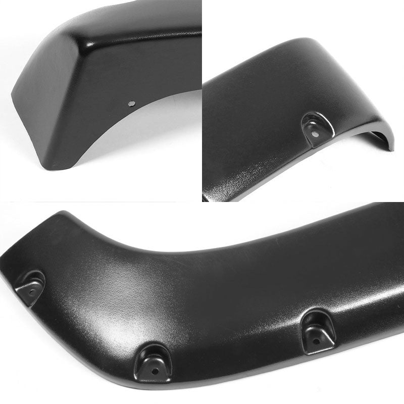 Matte BlackPocket-Rivet Wheel Fender Flares For 92-99 Yukon 2Dr 96"/78" Bed-Exterior-BuildFastCar