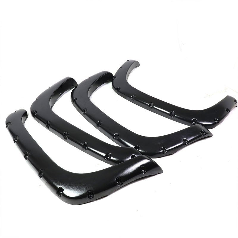 M.Black Pocket-Rivet Wheel Fender Flare For 99-02 Silverado 1500 78.7"/97.6" Bed-Exterior-BuildFastCar