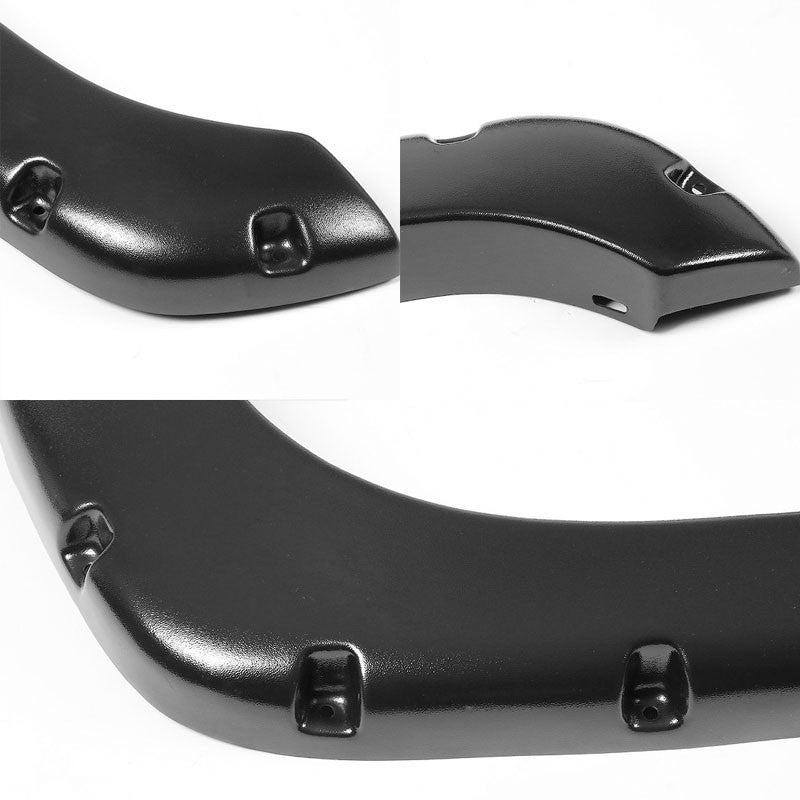 M.Black Pocket-Rivet Wheel Fender Flare For 99-02 Silverado 1500 78.7"/97.6" Bed-Exterior-BuildFastCar