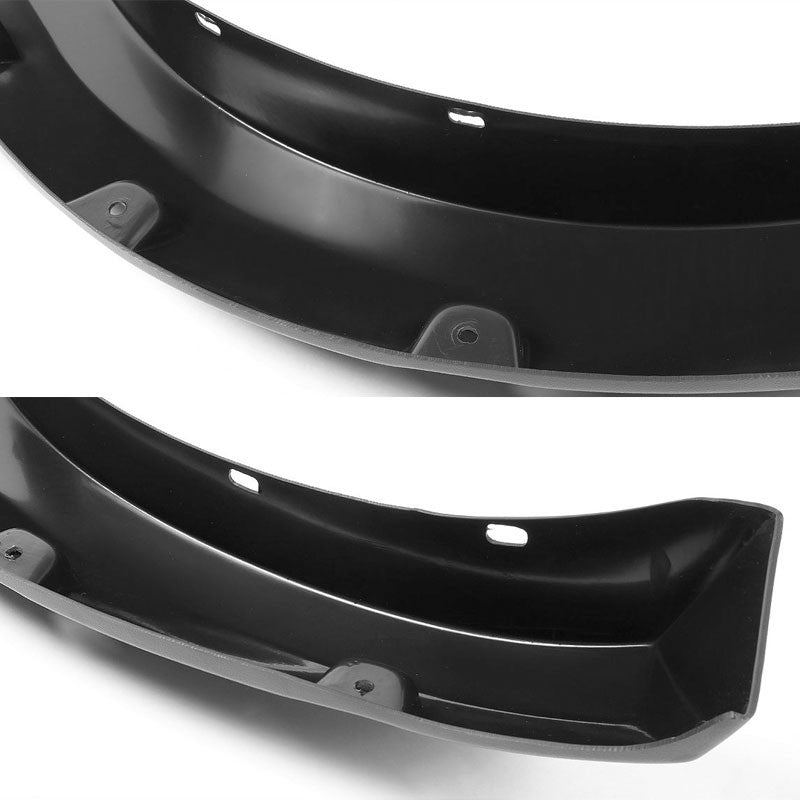Matte Black ABS Pocket-Riveted Style Wheel Fender Flare Guard For 02-08 Ram 1500-Exterior-BuildFastCar