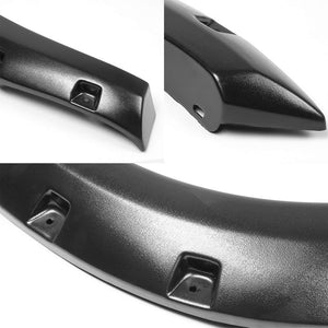 Matte Black ABS Pocket-Riveted Style Wheel Fender Flare Guard For 09-17 Ram 1500-Exterior-BuildFastCar