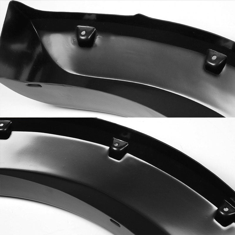 Matte Black ABS Pocket-Riveted 3" Coverage Wheel Fender Flares For 04-08 F-150-Exterior-BuildFastCar