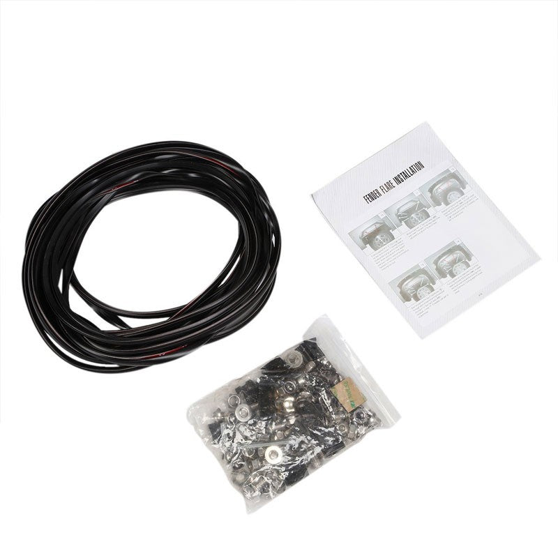 Matte Black Pocket Rivet T2 Wheel Fender Flares For 99-03 F-150 Styleside Bed-Exterior-BuildFastCar