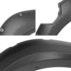 Matte Black ABS Pocket-Riveted T1 Wheel Fender Flares Guard For 04-14 Titan-Exterior-BuildFastCar