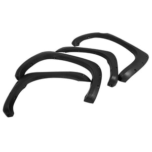 Matte Black ABS Pocket-Riveted Style Wheel Fender Flares Guard For 07-13 Tundra-Exterior-BuildFastCar