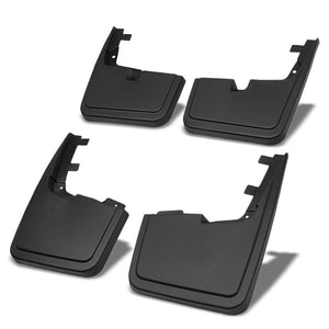 4PC Matte Black Molded Mud Flaps Guard For 15-18 F-150 W/O Wheel Lip Moulding