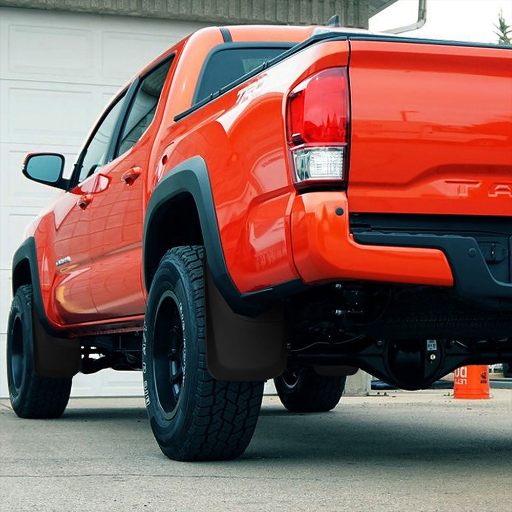 Matte Black Molded Etched Mud Flaps Guard For 14-18 Silverado pickup