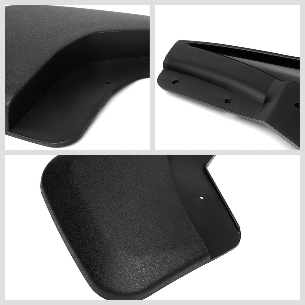 Matte Black Molded Etched Mud Flaps Guard For 14-18 Silverado pickup