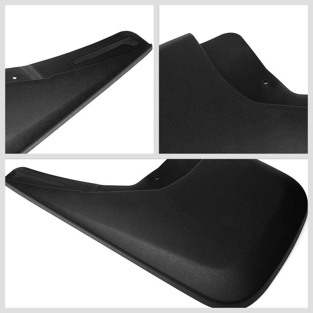 Matte Black Molded Etched Mud Flaps Guard For 14-18 Silverado pickup