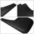 Matte Black Molded Etched Mud Flaps Guard For 14-18 Silverado pickup