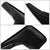 Matte Black Molded Etched Mud Flaps Guard For 14-18 Silverado pickup