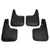 Matte Black Molded Etched Mud Flaps Guard For 14-18 Silverado pickup