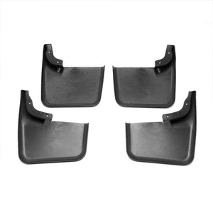Matte Black Molded 1/8" Thick Mud Flaps Guard For 04-14 F-150 W/O OEM Flares-Exterior-BuildFastCar