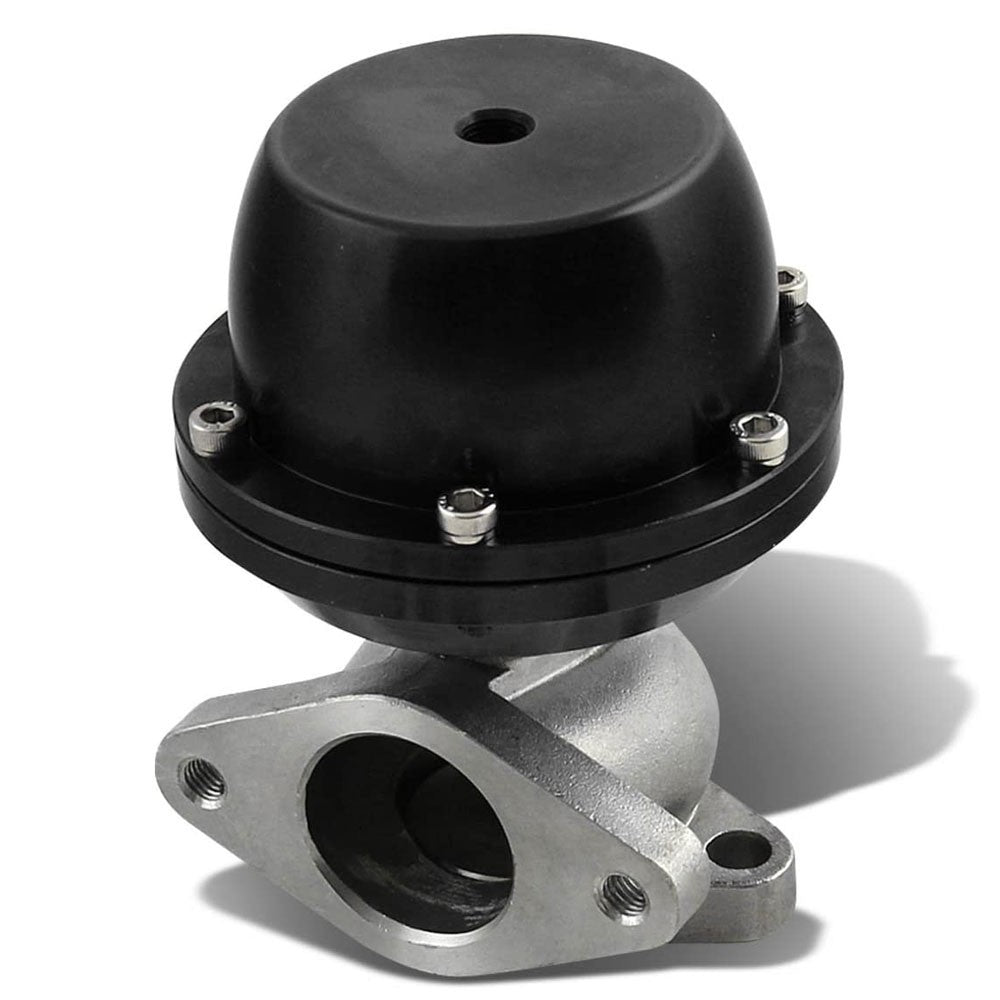 Universal T2 Black 38mm Turbo V-Band Wastegate WG Bypass Exhaust + 8 PSI Spring