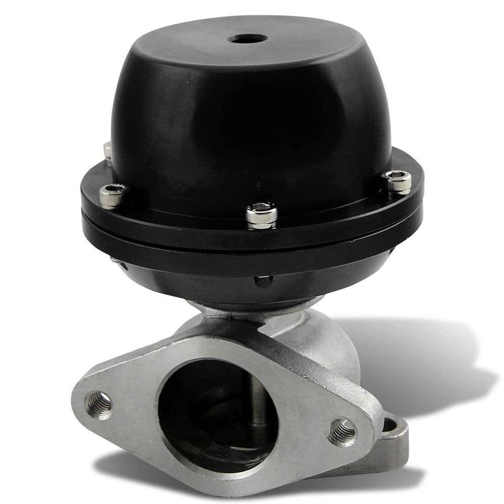 Universal T2 Black 38mm Turbo V-Band Wastegate WG Bypass Exhaust + 8 PSI Spring