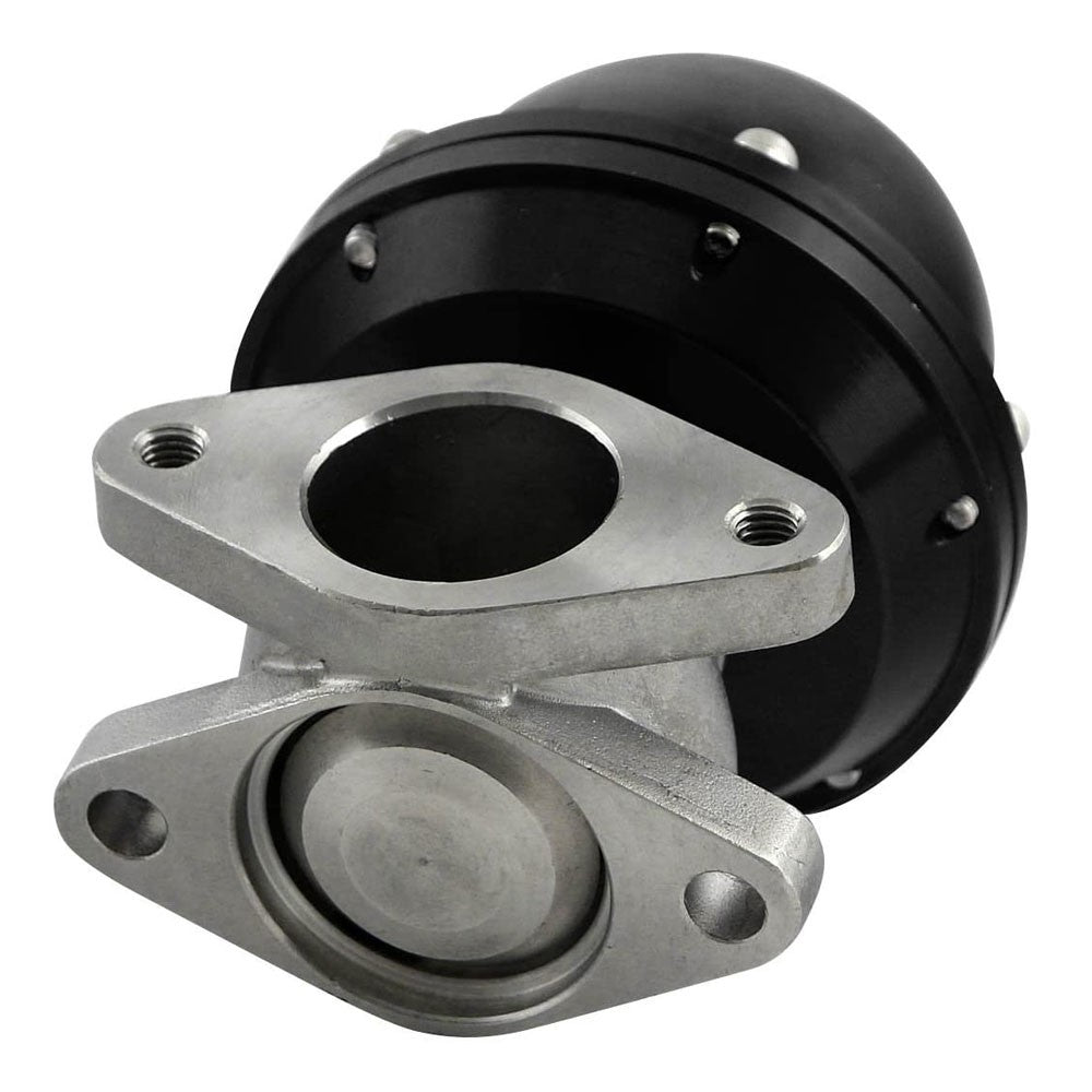 Universal T2 Black 38mm Turbo V-Band Wastegate WG Bypass Exhaust + 8 PSI Spring