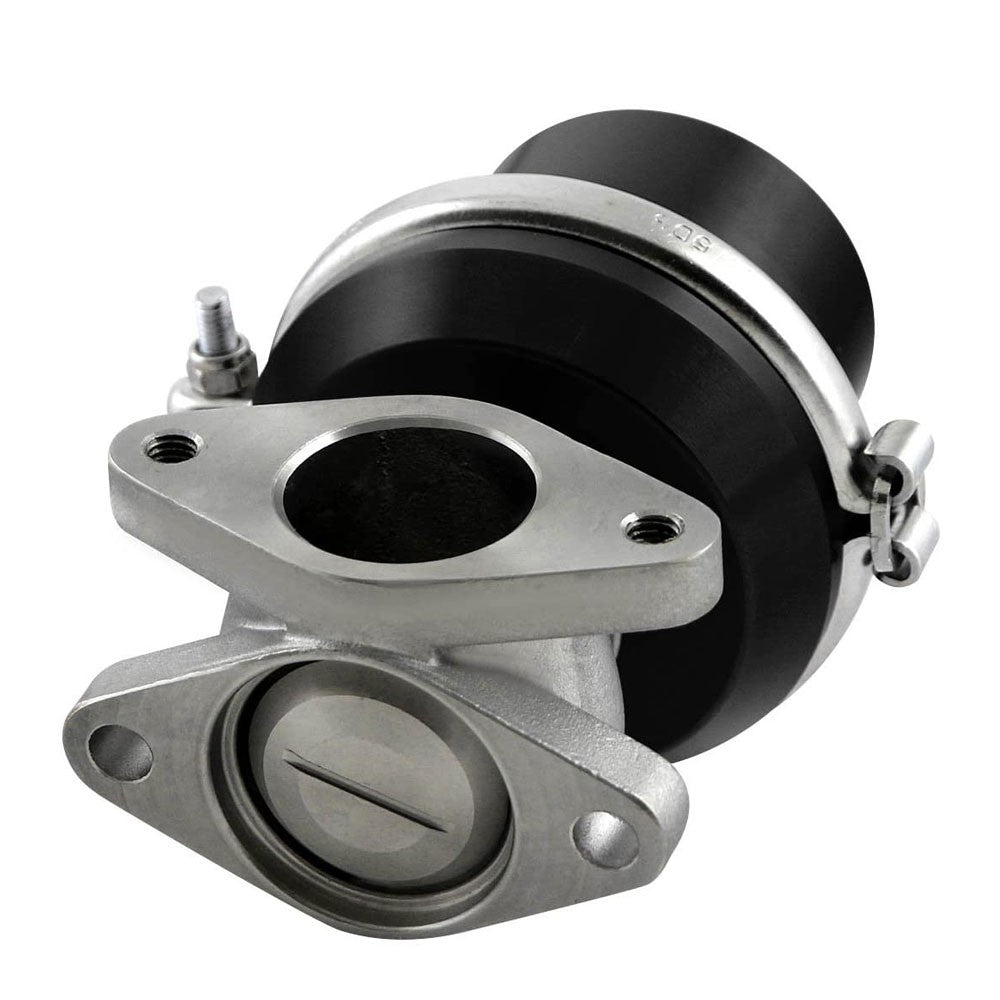 Universal Black 38mm Turbo Manifold V-Band Wastegate Bypass Exhaust +8PSI Spring