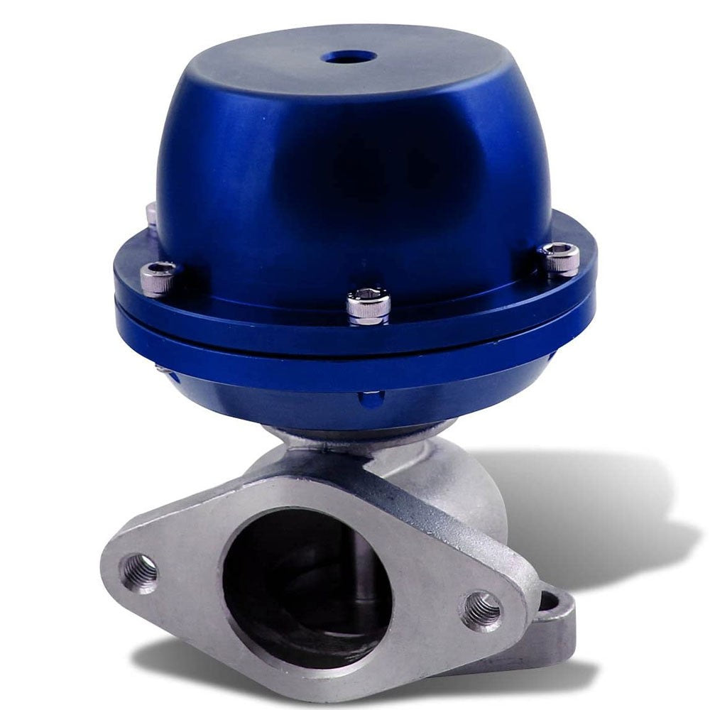 Universal T2 Blue 38mm Turbo V-Band Wastegate WG Bypass Exhaust + 8 PSI Spring