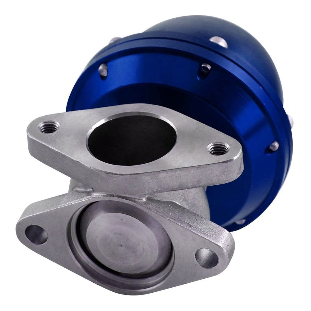 Universal T2 Blue 38mm Turbo V-Band Wastegate WG Bypass Exhaust + 8 PSI Spring