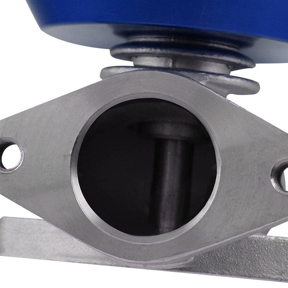 Universal T2 Blue 38mm Turbo V-Band Wastegate WG Bypass Exhaust + 8 PSI Spring