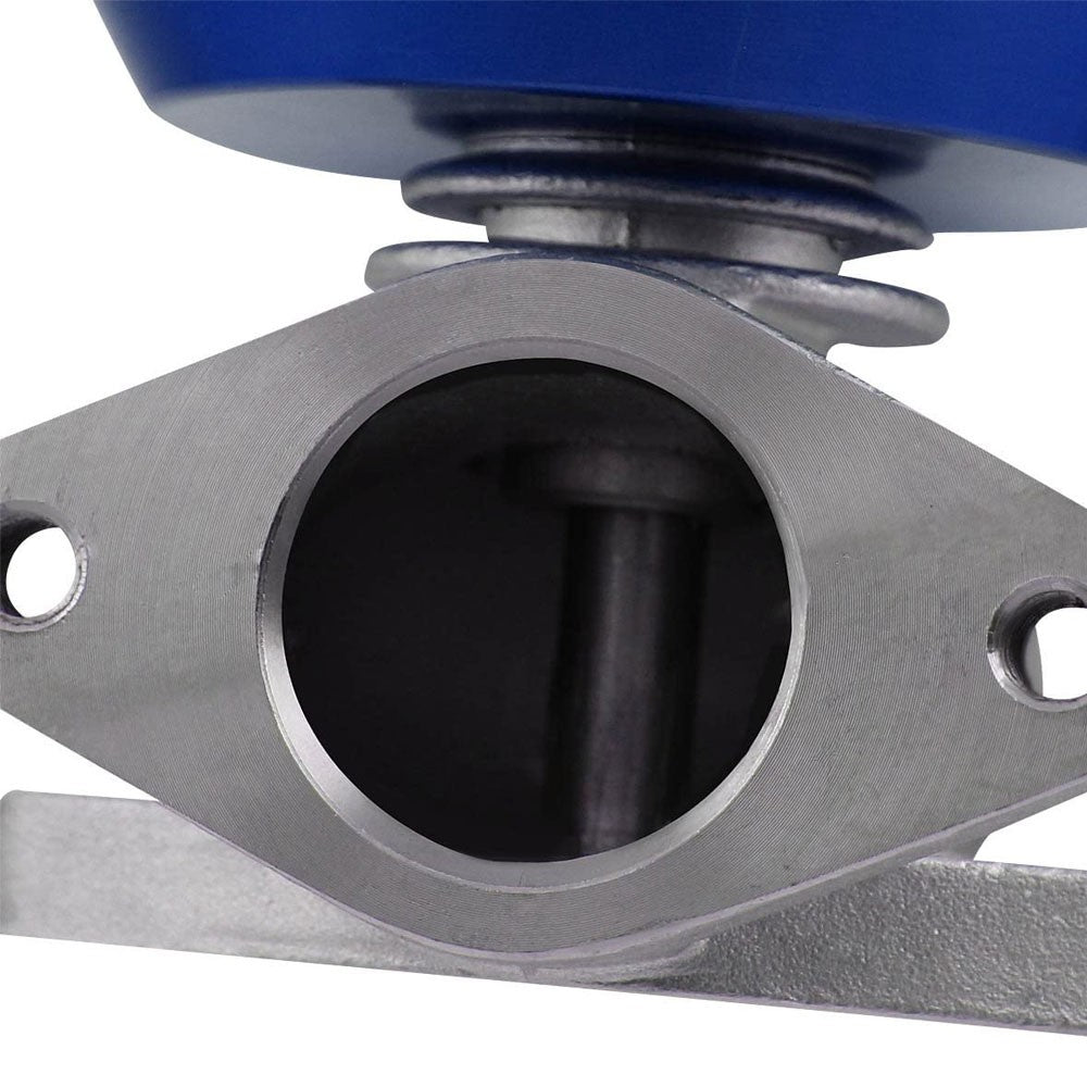 Universal Blue 38mm Turbo Manifold V-Band Wastegate Bypass Exhaust +8 PSI Spring