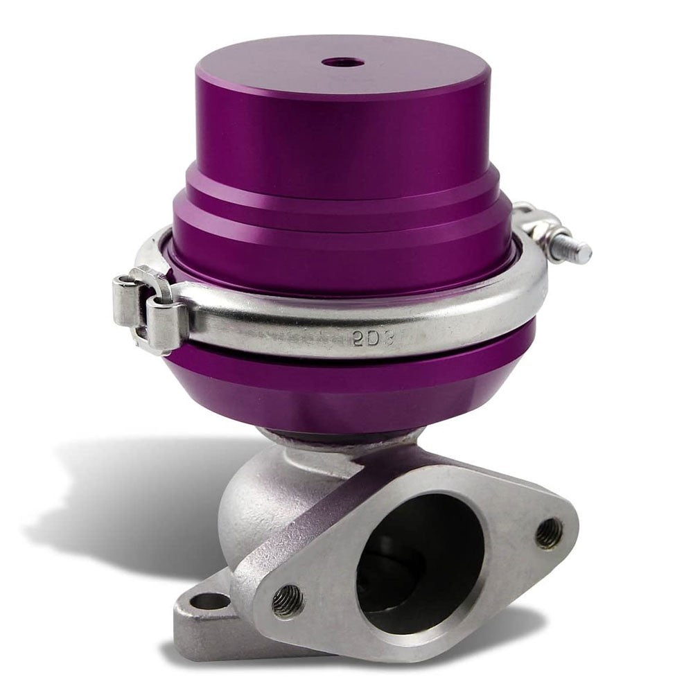 Universal Purple 38mm Turbo Manifold V-Band Wastegate Bypass Exhaust +PSI Spring