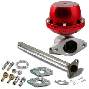 Universal T2 Red 38mm Turbo V-Band Wastegate WG Bypass Exhaust+Spring+Dump Pipe