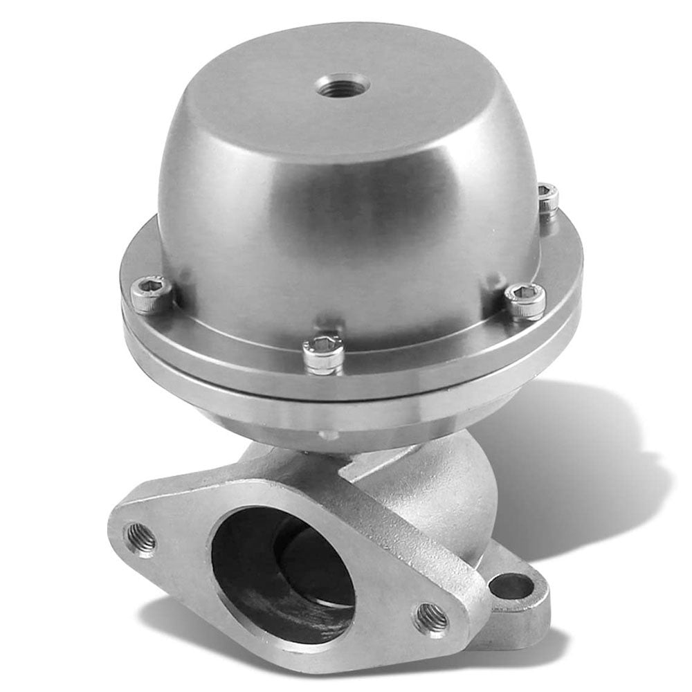 Universal T2 Silver 38mm Turbo V-Band Wastegate WG Bypass Exhaust+8PSI Spring