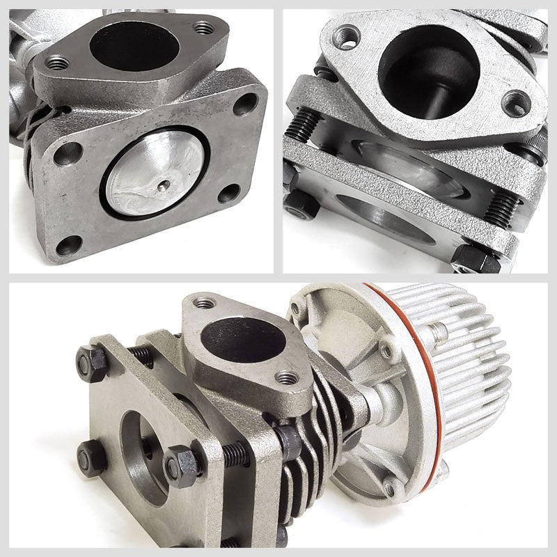 Universal 40mm 4-Bolt Turbo Manifold Wastegate Bypass Exhaust+10 PSI Spring