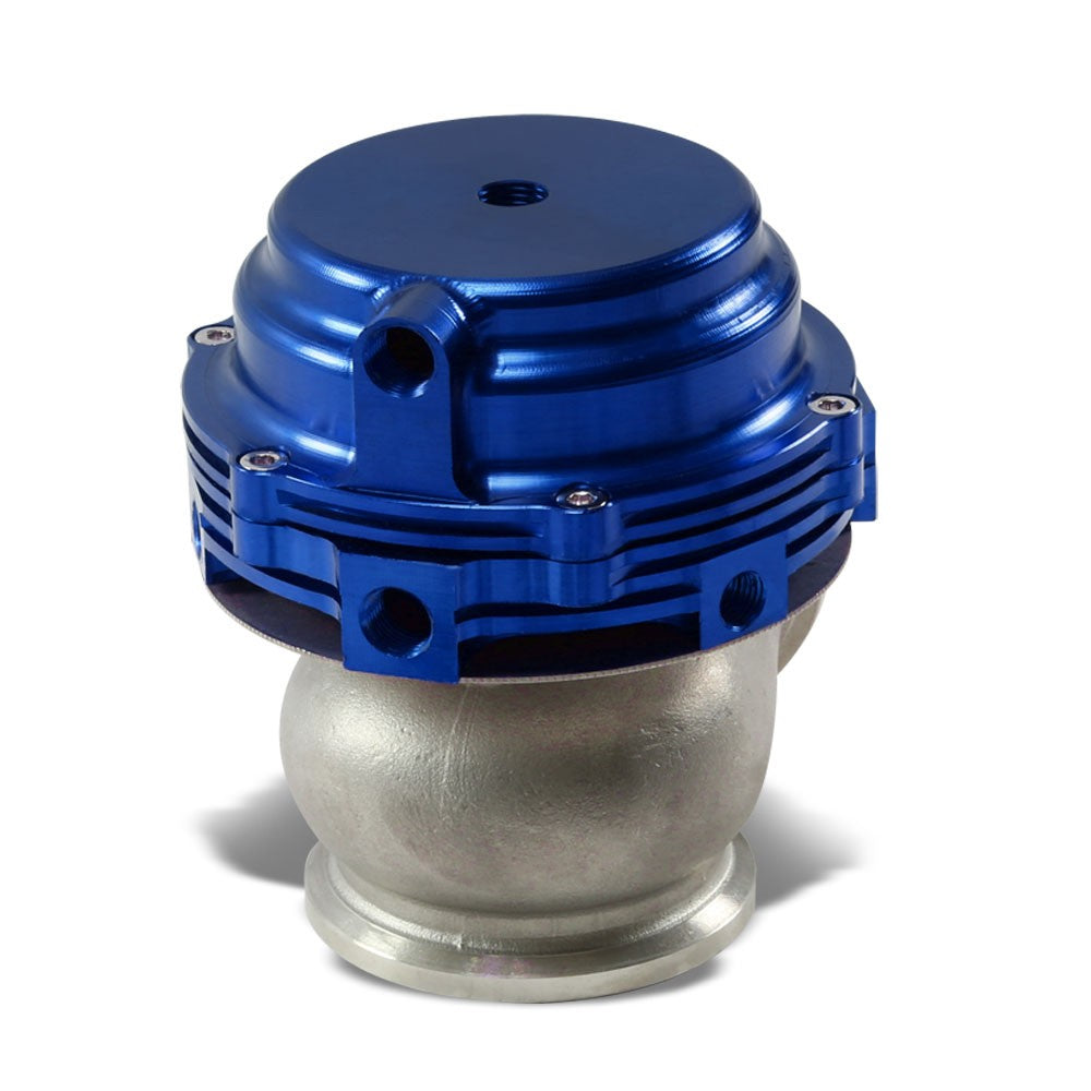 44mm Blue JDM Turbocharger Manifold Boost V-Band Wastegate+Dump Ring+PSI Spring