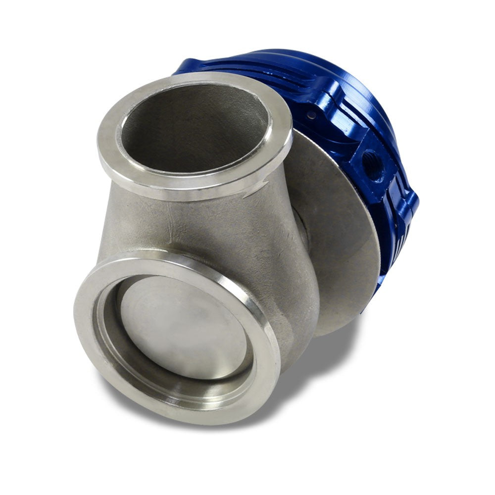 44mm Blue JDM Turbocharger Manifold Boost V-Band Wastegate+Dump Ring+PSI Spring