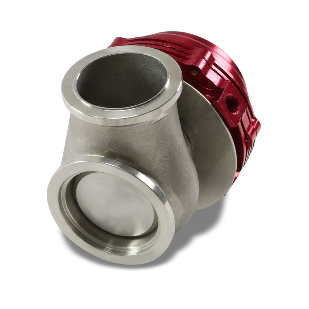44mm Red JDM Turbocharger Manifold Boost V-Band Wastegate+Dump Ring+PSI Spring