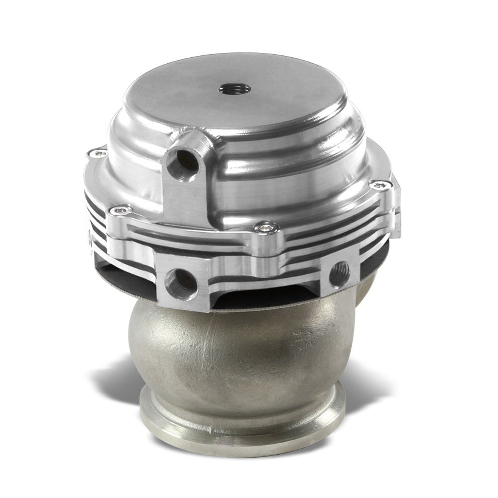 44mm Silver JDM Turbo Manifold Boost V-Band Wastegate+Dump Ring+13 PSI Spring