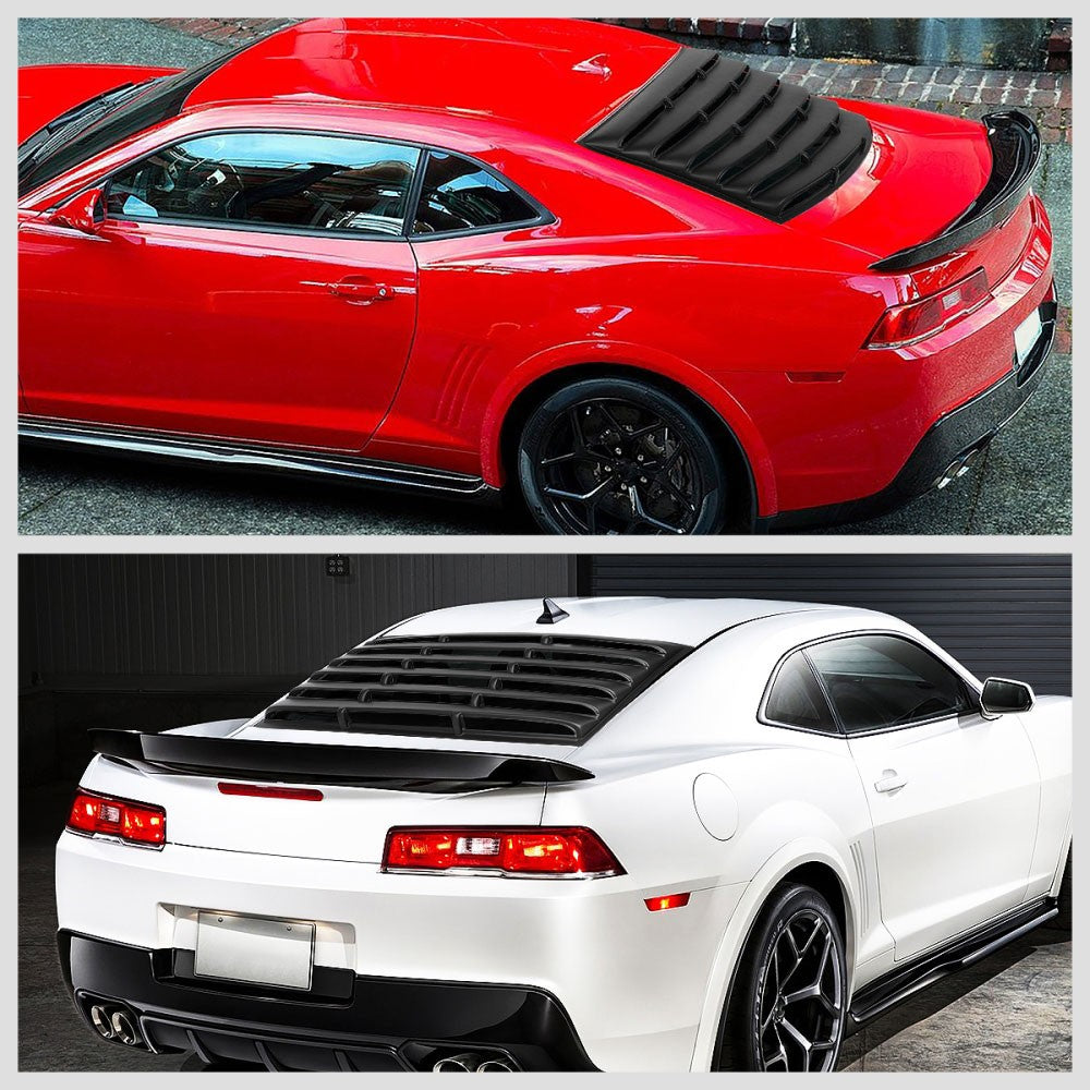 Black Matte Rear Windshield Window Louver Cover 10-15 Camaro Coupe BFC-WDCR-R-002