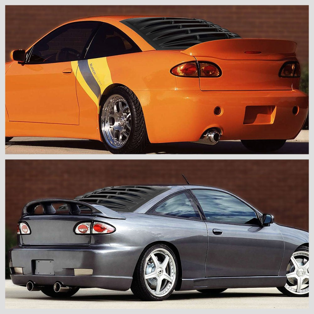 Black Rear Windshield Window Louver Cover 95-05 Cavalier/Sunfire Coupe BFC-WDCR-R-003