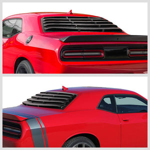 glossy-black-rear-&-side-windshield-sun-vent-louver-cover-for-08-20-challenger