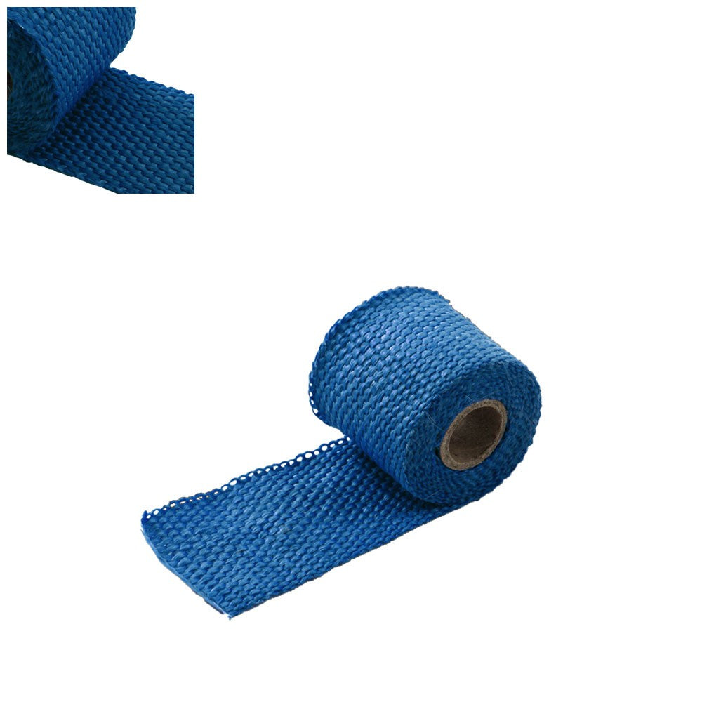 Blue 2&quot;x 1/16x 5FT/60&quot; T1 Exhaust Header Turbo Manifold Downpipe Heat Wrap-Exhaust Parts-BuildFastCar