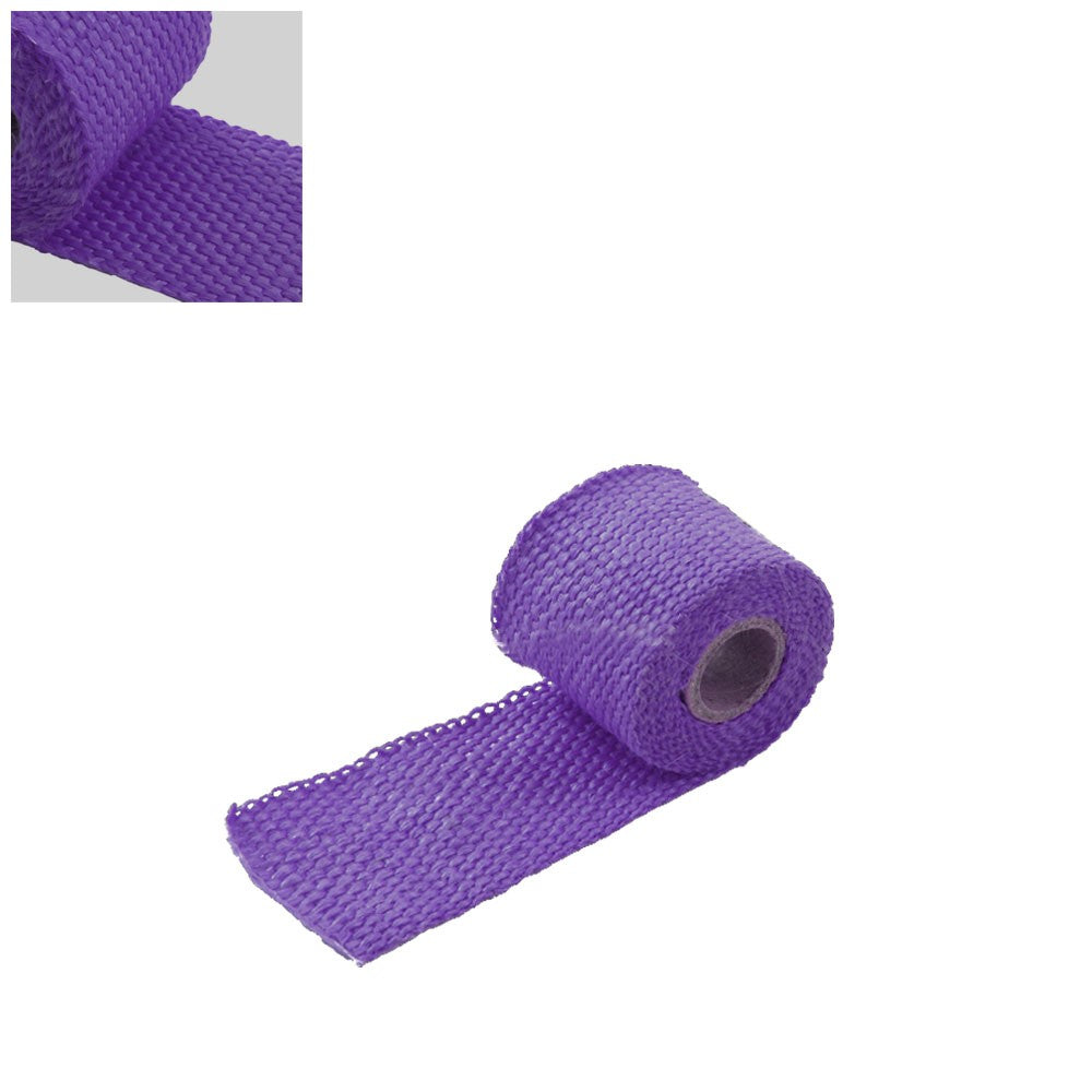 Purple 2&quot;x 1/16x 5FT/60&quot; T1 Exhaust Header Turbo Manifold Downpipe Heat Wrap-Exhaust Parts-BuildFastCar