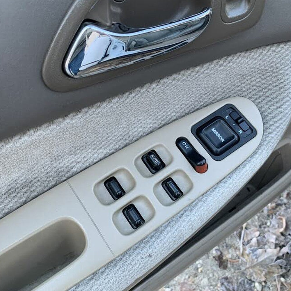 Beige Front Driver Power Window Switch For 2003-2005 Hyundai Accent 4-Door – Replaces 9357025005NR