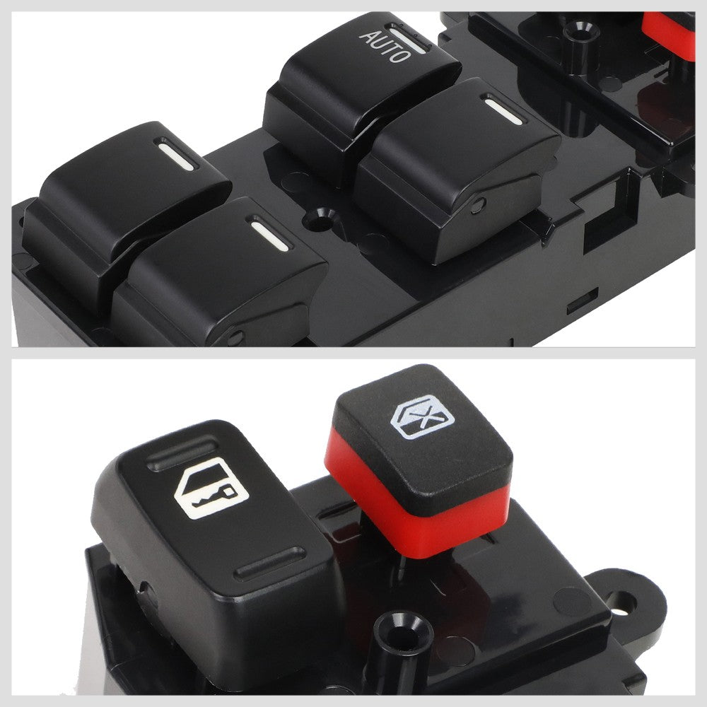 Front Driver Black Factory Style Power Window Switch For 07-09 Honda CR-V