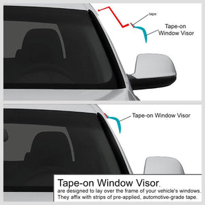 Smoke DarkTinted Wind Deflector Window Visor 14-18 Mazda 3 Hatchback BFC-WDVS-T2-0199