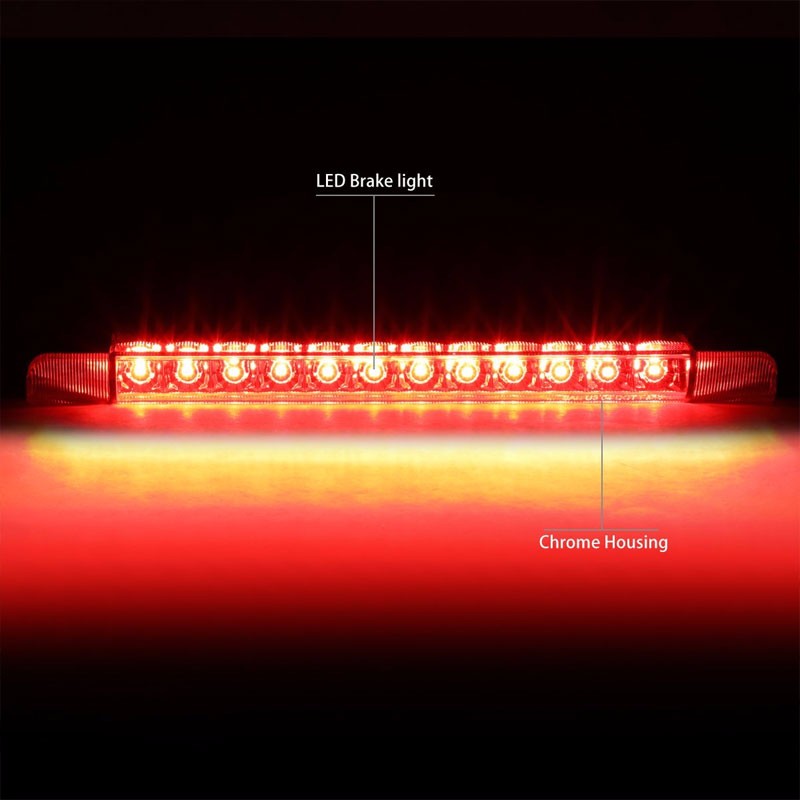 Chrome Housing Clear Len Rear Third Brake LED Light For 10-16 4Runner N280/Prius-Exterior-BuildFastCar